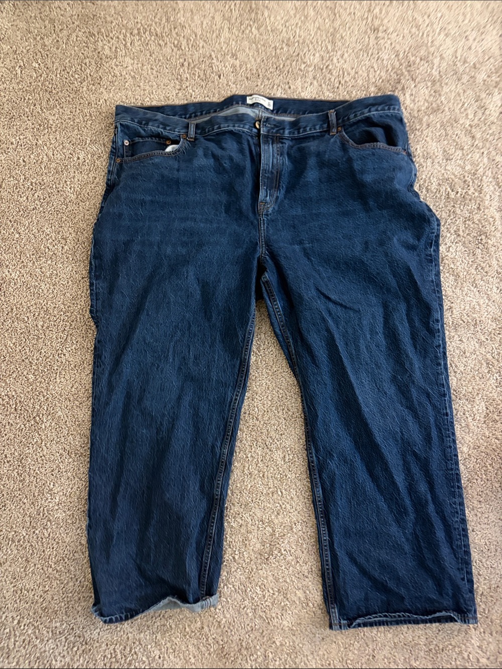 Abercrombie & Fitch women's Navy Relaxed Jeans